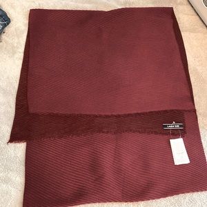 Lands End maroon scarf